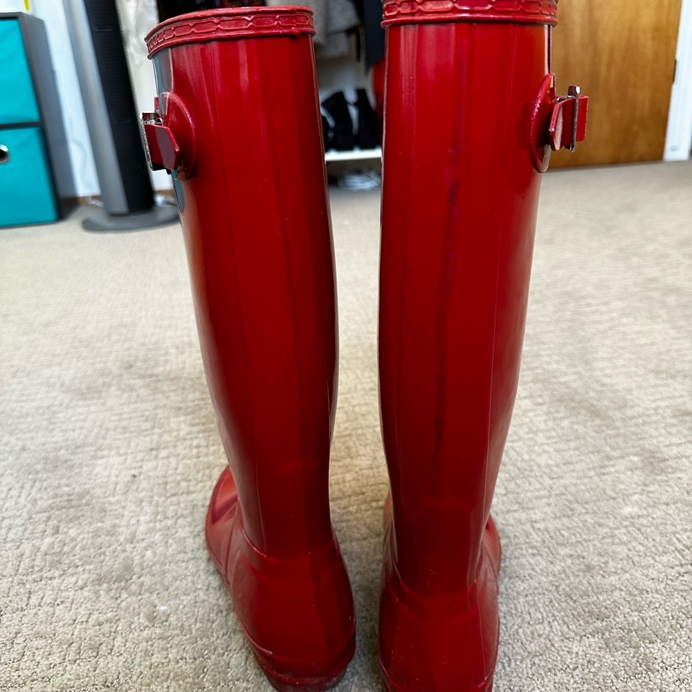 Women’s Hunter Rainboots, Tall, Red
